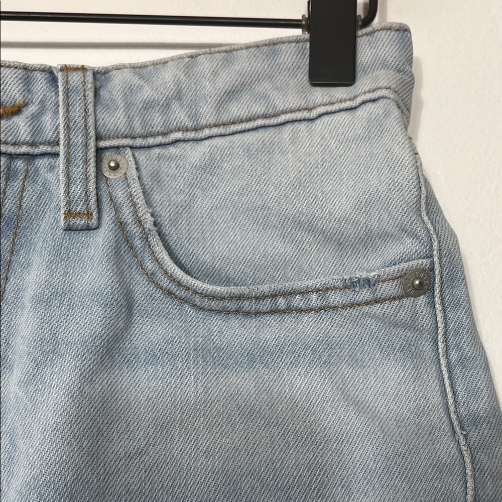 Lucky Brand Light Blue Frayed Jean Shorts - Picture 3 of 10